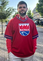 Mitchell and Ness Kansas City Kings Red Unbeaten Mesh V-Neck Short Sleeve Fashion T Shirt
