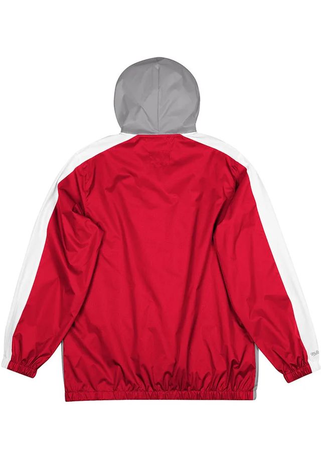Mitchell and Ness Ohio State Buckeyes Mens Red Gameday Windbreaker Light Weight Jacket