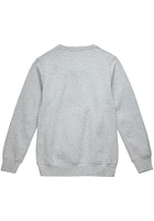 Mitchell and Ness Kansas City Kings Mens Grey Coaches Script Fleece Long Sleeve Fashion Sweatshirt