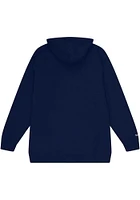 Mitchell and Ness Kansas City Kings Mens Blue Coaches Script Pullover Fashion Hood