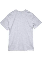Mitchell and Ness Sporting Kansas City Grey Coaches Script Short Sleeve Fashion T Shirt