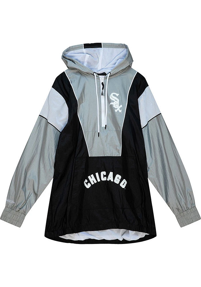 Mitchell and Ness Chicago White Sox Mens Black HIGHLIGHT REEL Pullover Jackets