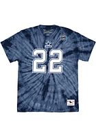 Emmitt Smith Dallas Cowboys Navy Blue Name And Number Spider Short Sleeve Fashion Player T Shirt