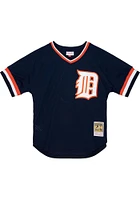 Alan Trammell Detroit Tigers Mitchell and Ness 1984 Authentic BP Cooperstown Jersey - Navy Blue