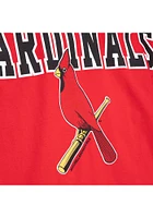 Mitchell and Ness St Louis Cardinals Womens Red Unisex Short Sleeve T-Shirt