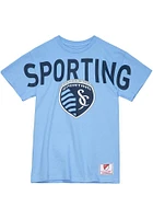 Mitchell and Ness Sporting Kansas City Womens Light Blue Unisex Short Sleeve T-Shirt