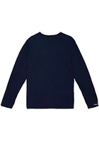 Mitchell and Ness Detroit Tigers Navy Blue Legendary Slub Long Sleeve Fashion T Shirt