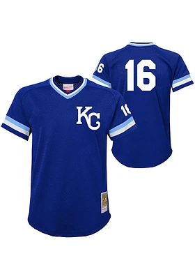 Bo Jackson  Mitchell and Ness Kansas City Royals Youth Blue Batting Practice Jersey