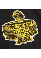 Mitchell and Ness Pittsburgh Pirates Black World Series Collection Short Sleeve Fashion T Shirt