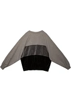 Mitchell and Ness Chicago Bulls Womens Grey Velour Crew Sweatshirt