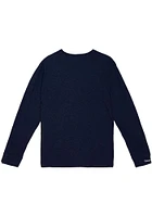 Mitchell and Ness Michigan Wolverines Blue Legendary Slub Long Sleeve Fashion T Shirt
