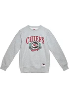 Mitchell and Ness Kansas City Chiefs Mens Fair Catch Long Sleeve Crew Sweatshirt