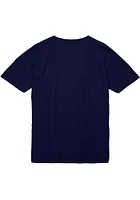 Mitchell and Ness Sporting Kansas City Navy Blue Team Abbreviation Short Sleeve T Shirt