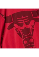 Mitchell and Ness Chicago Bulls Womens Red Big Face Crew Sweatshirt