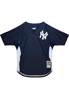Derek Jeter New York Yankees Mitchell and Ness Batting Practice Cooperstown Jersey - Navy Blue