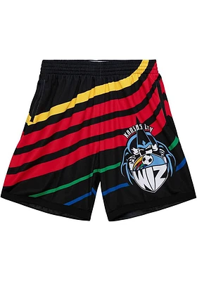 Mitchell and Ness Sporting Kansas City Mens Black Retro 2.0 Sublimated Mesh Shorts