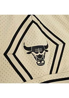 Mitchell and Ness Chicago Bulls Mens Tan Khaki Swingman Shorts