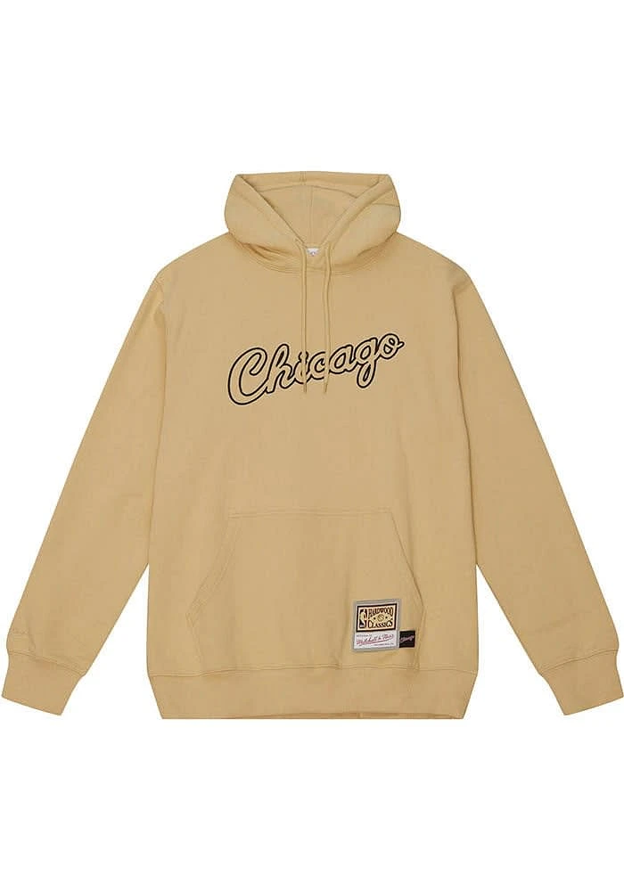 Mitchell and Ness Chicago Bulls Mens Tan Khaki Fashion Hood