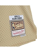 Allen Iverson Philadelphia 76ers Mitchell and Ness Khaki HWC Swingman Jersey