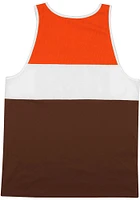 Mitchell and Ness Cleveland Browns Mens Brown MESH NFL Short Sleeve Tank Top