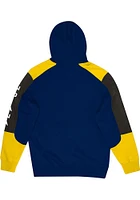 Mitchell and Ness Indiana Pacers Mens Navy Blue Fusion Fleece Fashion Hood