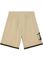 Mitchell and Ness Philadelphia 76ers Mens Tan Khaki Swingman Shorts