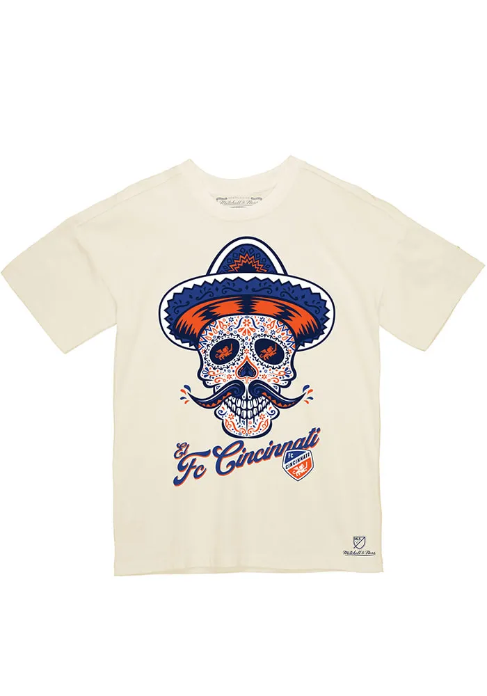 Mitchell and Ness FC Cincinnati White OFRENDA Short Sleeve T Shirt