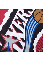Mitchell and Ness Philadelphia 76ers Mens Black Jumbotron 2.0 Short Sleeve Tank Top