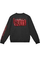 Mitchell AND Ness Chicago Bulls Mens Grey BORN BRED Long Sleeve Fashion Sweatshirt
