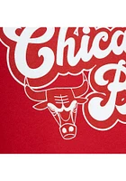 Mitchell and Ness Chicago Bulls Mens Red CHERRY BOMB Long Sleeve Hoodie