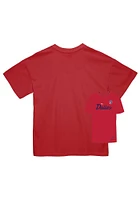 Mitchell and Ness FC Dallas Red Script Short Sleeve T Shirt