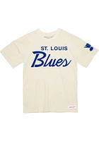 Mitchell and Ness St Louis Blues Script Short Sleeve T Shirt