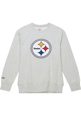 Mitchell and Ness Pittsburgh Steelers Mens PLAYOFF WIN 2.0 Long Sleeve Fashion Sweatshirt