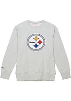 Mitchell and Ness Pittsburgh Steelers Mens PLAYOFF WIN 2.0 Long Sleeve Fashion Sweatshirt