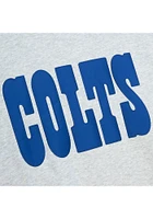 Mitchell and Ness Indianapolis Colts Mens Grey PLAYOFF WIN 2.0 Long Sleeve Fashion Sweatshirt