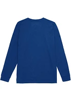 Mitchell and Ness Kansas City Kings Blue Team Logo Long Sleeve Fashion T Shirt