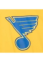 Mitchell and Ness St Louis Blues Gold DISTRESSED LOGO Short Sleeve T Shirt