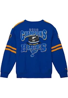 Mitchell and Ness St Louis Blues Mens Gold ALL OVER 2.0 Long Sleeve Fashion Sweatshirt