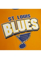 Mitchell and Ness St Louis Blues Mens Gold ALL OVER 2.0 Long Sleeve Fashion Sweatshirt