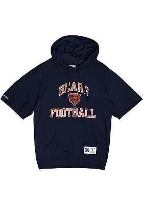 Mitchell And Ness Chicago Bears Navy Blue Heart Soul Short Sleeve Hoods