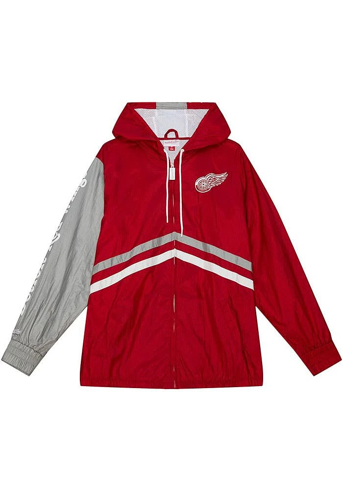 Mitchell and Ness Detroit Red Wings Mens UNDENIABLE Light Weight Jacket