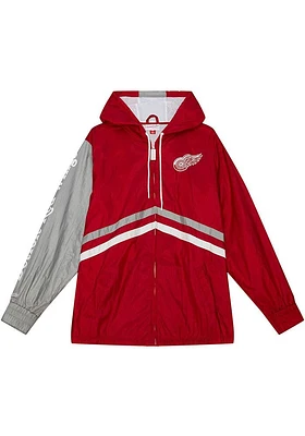 Mitchell and Ness Detroit Red Wings Mens UNDENIABLE Light Weight Jacket
