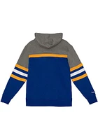 Mitchell and Ness St Louis Blues Mens Blue Head Coach Fashion Hood