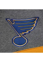 Mitchell and Ness St Louis Blues Mens Blue Head Coach Fashion Hood