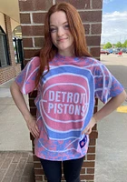 Mitchell and Ness Detroit Pistons Red Jumbotron Short Sleeve Fashion T Shirt
