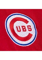 Mitchell and Ness Chicago Cubs Womens Red Colorblock Crew Sweatshirt