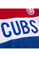 Mitchell and Ness Chicago Cubs Womens Red Colorblock Crew Sweatshirt