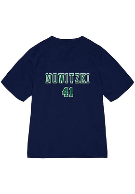 Dallas Mavericks Womens Mitchell and Ness Mesh Fashion Basketball Jersey - Navy Blue