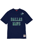 Dallas Mavericks Womens Mitchell and Ness Mesh Fashion Basketball Jersey - Navy Blue