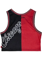 Mitchell and Ness Chicago Bulls Womens Red Big Face Tank Top